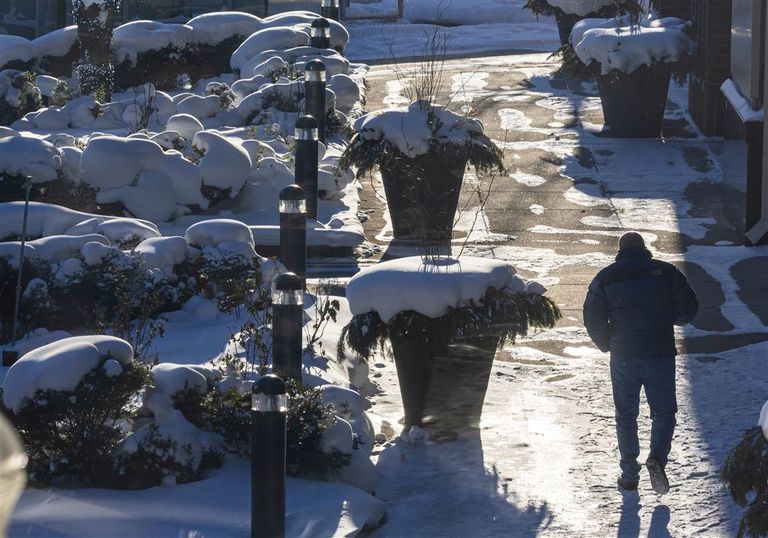 عاصفة ثلجية في أمريكا