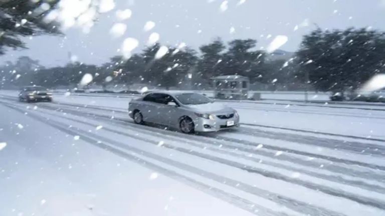 عاصفة ثلجية في أمريكا