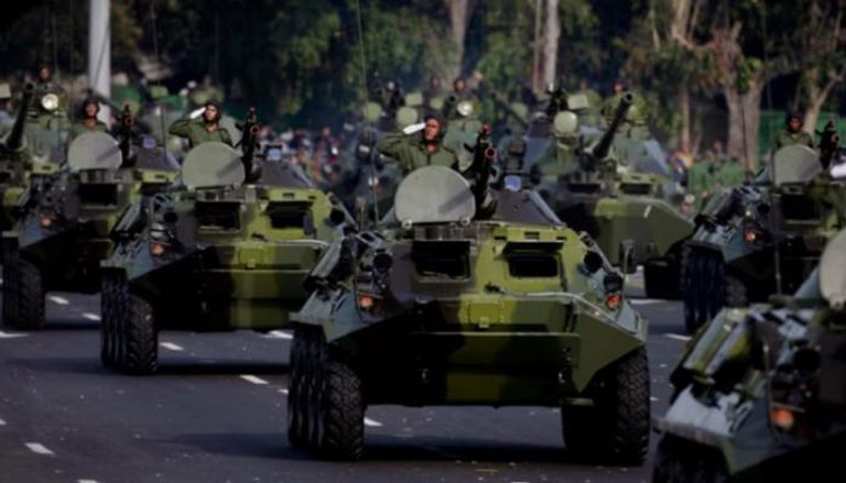 مركبات عسكرية كوبية في ساحة الثورة