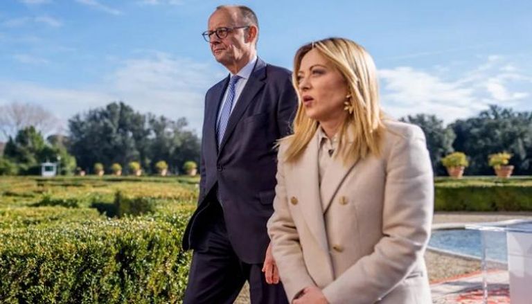 جورجيا ميلوني وميرتس