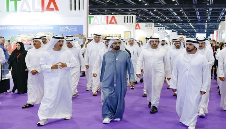 جانب من زيارة الشيخ محمد بن راشد آل مكتوم لمعرض جلفود 2026