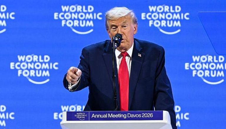 الرئيس الأمريكي دونالد ترامب في منتدى دافوس 2026
