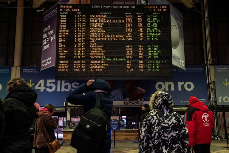 العاصفة الشتوية في أمريكا