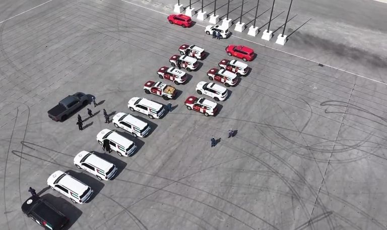 القوة الإماراتية المشاركة في التمرين جانب من فعاليات التمرين الأمني الخليجي المشترك