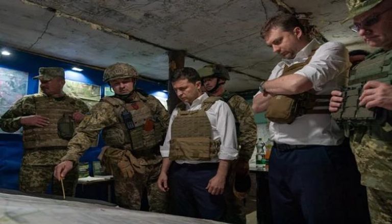 زيلينسكي مع قادة الجيش