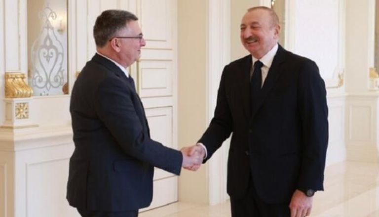 جانب من زيارة جدعون ساعر لأذربيجان ولقاء الرئيس علييف 