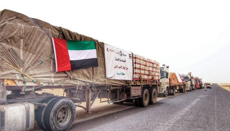 قوافل مساعدات إماراتية للشعب اليمني