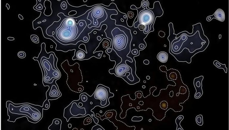 خريطة توزيع المادة المظلمة في الكون