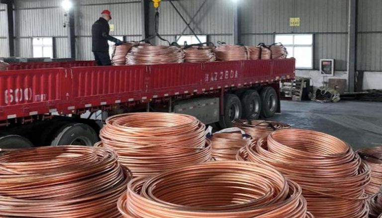 لفائف من النحاس    