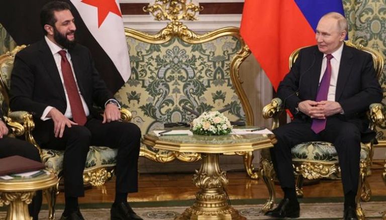 بوتين يستقبل الشرع