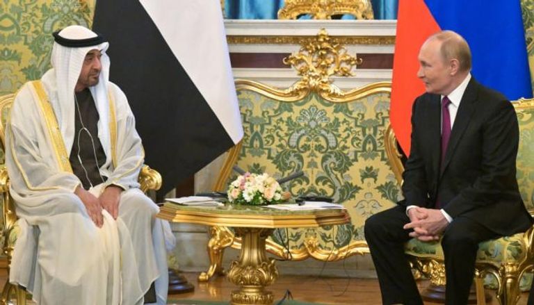 الشيخ محمد بن زايد آل نهيان والرئيس الروسي