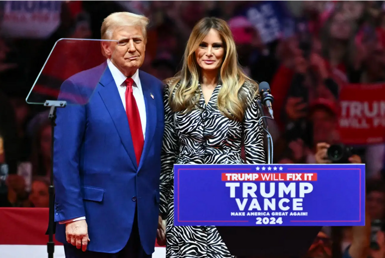 ترامب وزوجته ميلانيا