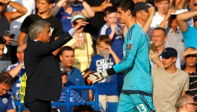 جوزيه مورينيو وتيبو كورتوا