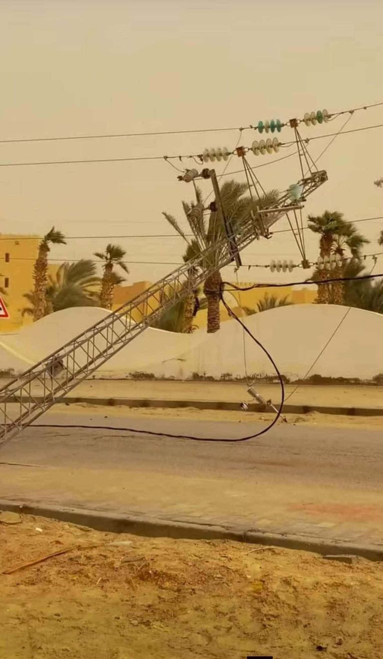 العواصف الشديدة تسببت في سقوط أشجار