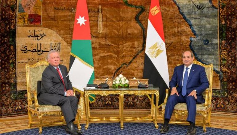الرئيس المصري عبدالفتاح السيسي والعاهل الأردني الملك عبدالله