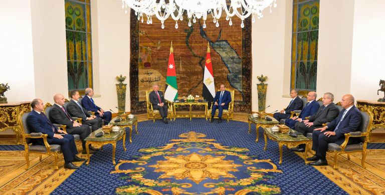 الرئيس المصري عبدالفتاح السيسي والعاهل الأردني الملك عبدالله