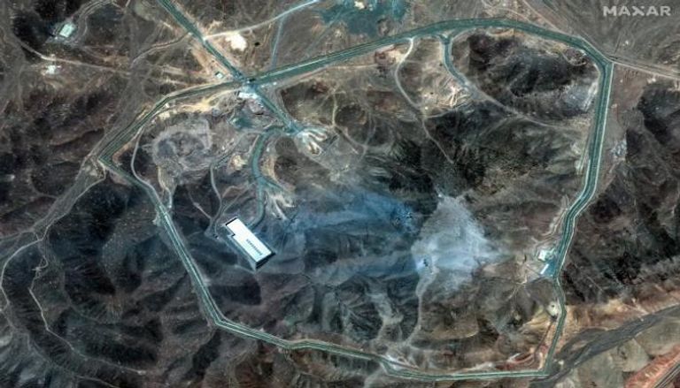 صورة التقطها قمر صناعي لمحطة فوردو النووية الإيرانية بعد الضربات الأمريكية