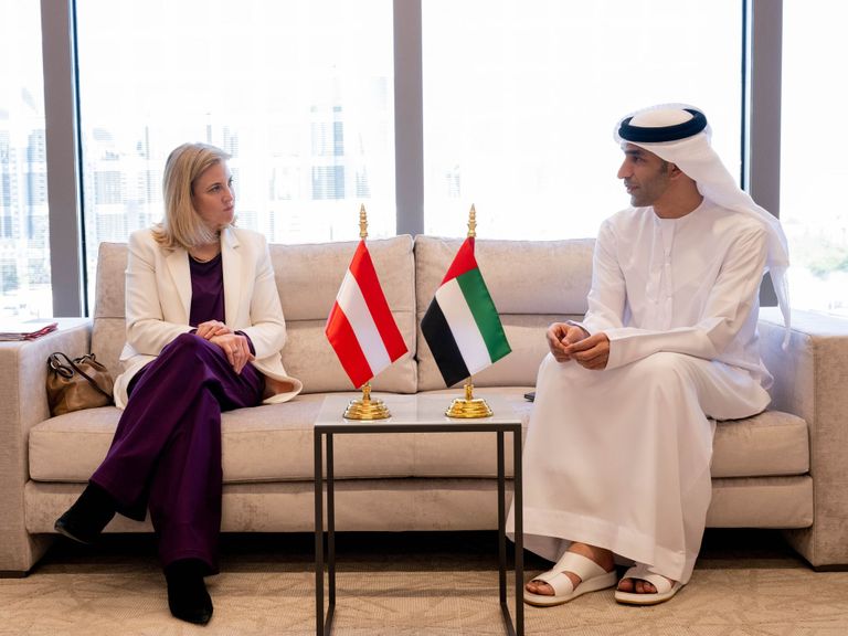 جانب من اجتماع الطاولة المستديرة الإماراتية - النمساوية