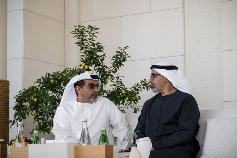 محمد بن زايد يبحث مع رئيس الشيوخ في كازاخستان علاقات البلدين - صورة 1