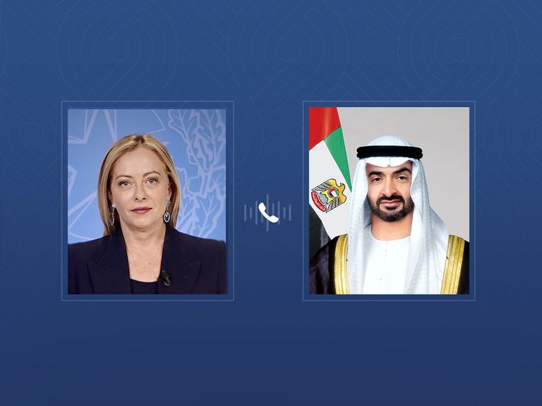 محمد بن زايد ورؤساء وزراء بريطانيا وإيطاليا والعراق يؤكدون ضرورة عدم توسيع الصراع - صورة 1