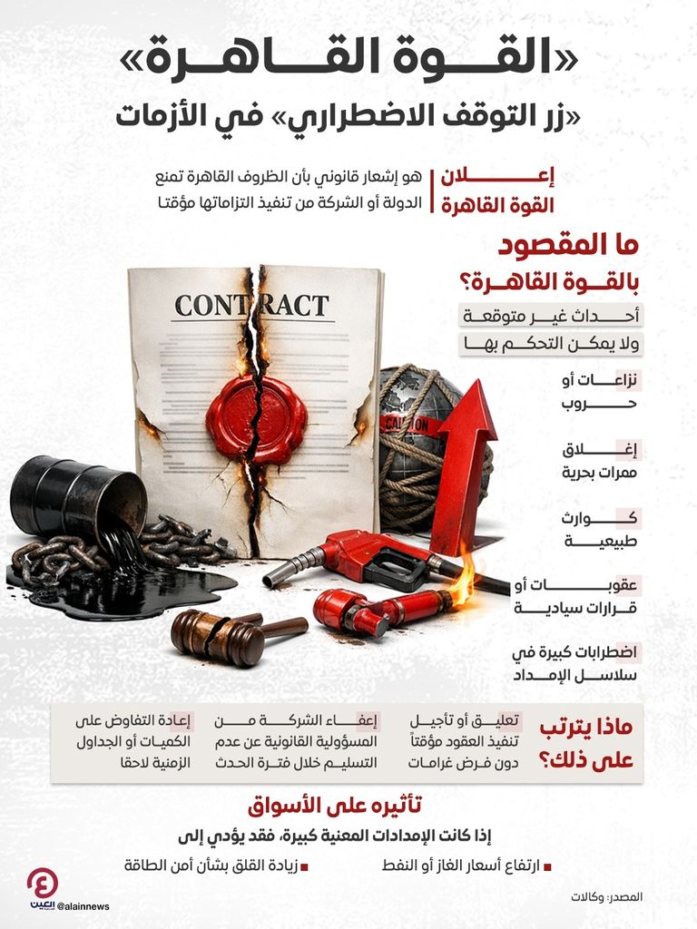 &laquo;القوة القاهرة&raquo;.. &laquo;زر التوقف الاضطراري&raquo; في الأزمات - صورة 1