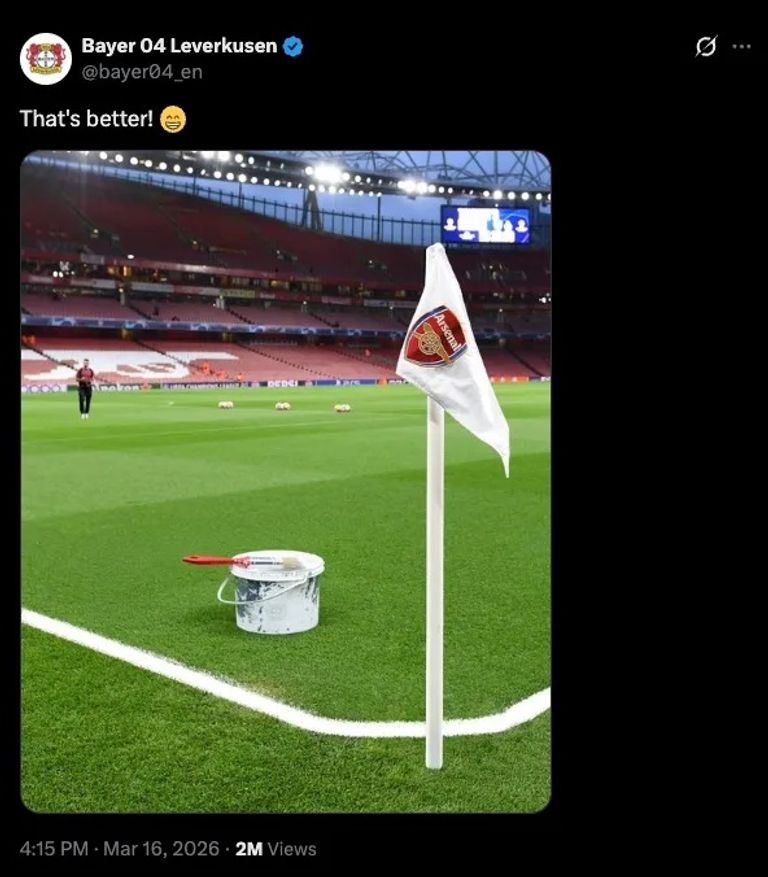 ليفركوزن يسخر من ركنيات أرسنال قبل موقعة أبطال أوروبا - صورة 1