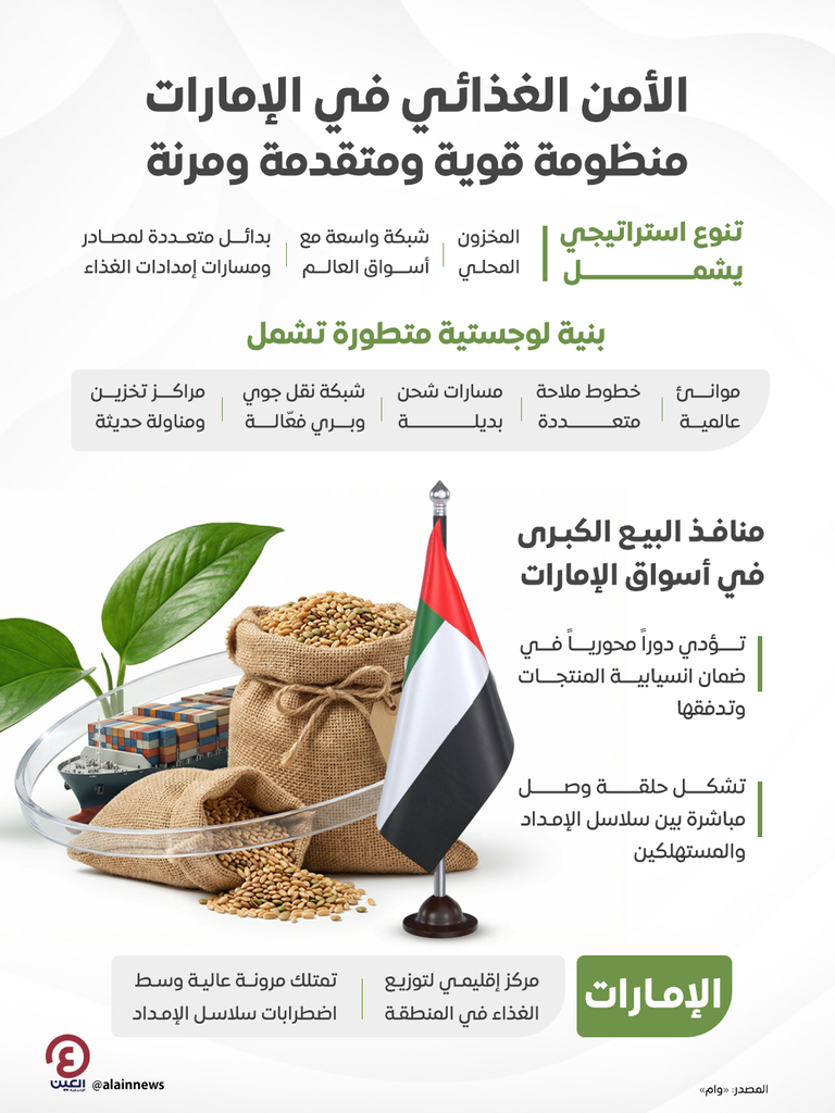 الأمن الغذائي في الإمارات.. منظومة قوية ترتبط بشبكة عالمية واسعة - صورة 2