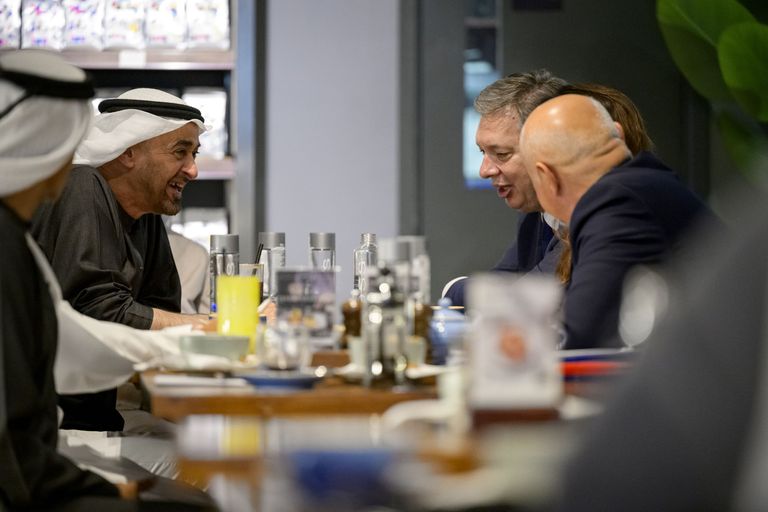 خلال لقائهما بالإمارات.. محمد بن زايد يبحث مع رئيس صربيا تطورات المنطقة - صورة 1