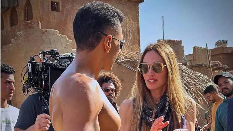 فيلم عالمي مع فرينش مونتانا.. حسن أبوالروس ينشر صورا من الكواليس - صورة 1