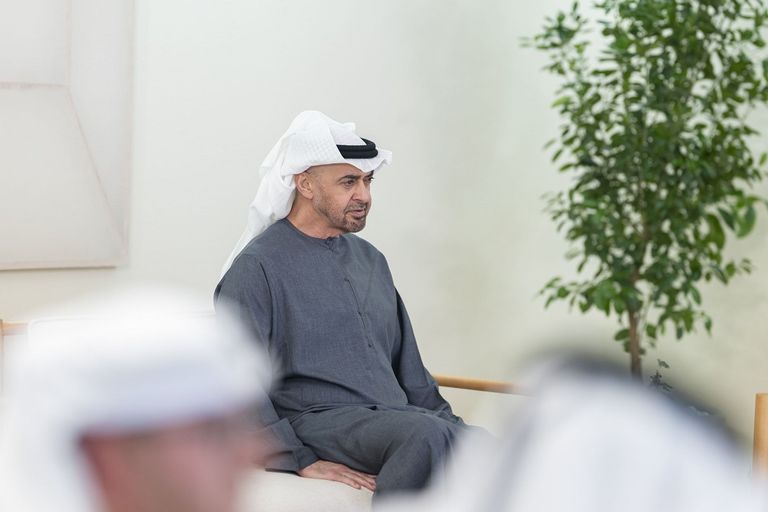 محمد بن زايد وجوني إيرنست عضو مجلس الشيوخ الأمريكي يبحثان التطورات الإقليمية - صورة 1