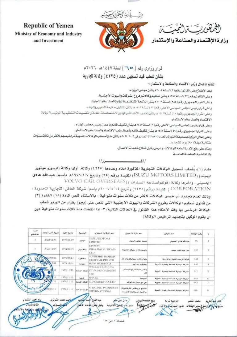 قرار مليشيات الحوثي بشطب الوكالات التجارية مجزرة اقتصادية.. الحوثي يشطب 4225 وكالة ويعمّق نزيف السوق اليمني - صورة 1