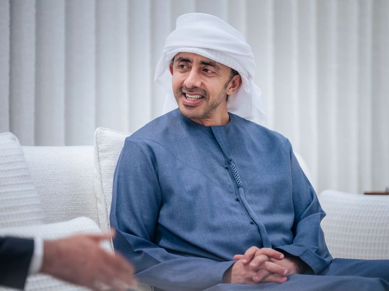عبدالله بن زايد يبحث مع الصفدي تطورات المنطقة والاعتداءات الإيرانية الغاشمة - صورة 1