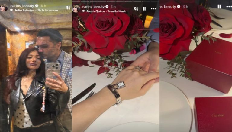 بإطلالة لافتة.. نارين بيوتي ورامي سامو يحتفلان بالعام الأول من زواجهما - صورة 1