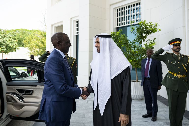 محمد بن زايد يبحث مع رئيس كينيا تعزيز التعاون في المجالات التنموية - صورة 1