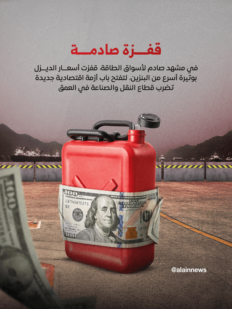 بعد وقود الطائرات.. أسعار الديزل تسبق البنزين وتشعل أزمة اقتصادية جديدة - صورة 1
