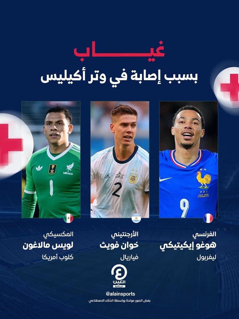 الإصابة تحرم 13 نجما من كأس العالم 2026 - صورة 3
