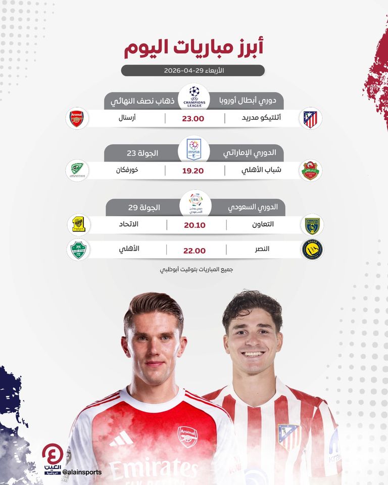 أرسنال وأتلتيكو مدريد