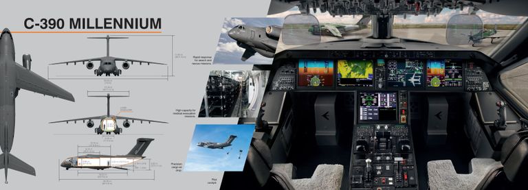 دخول تاريخي لطائرة C-390 ميلينيوم إلى الشرق الأوسط.. منصة جوية متعددة المهام في الإمارات - صورة 2
