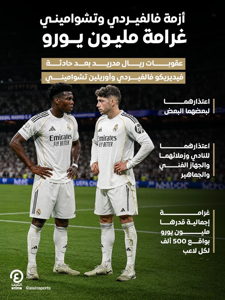 بعد عقوبة ريال مدريد التاريخية.. بيان من تشواميني للجماهير - صورة 1