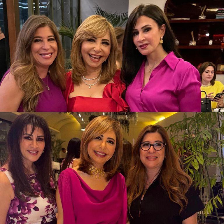 دينا طلعت في عيد ميلاد لميس الحديدي.. كيف تبدلت الصورة خلال عام؟ - صورة 1