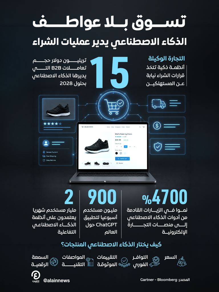 الذكاء الاصطناعي يُبعد المشتريات عن العواطف.. تجارة قيمتها 15 تريليون دولار - صورة 1