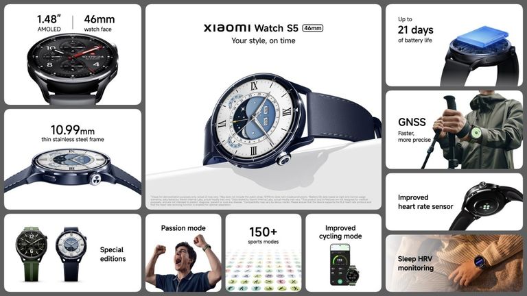 ساعة شاومي Xiaomi Watch S5.. بطارية توفر 21 يوما بشحنة واحدة - صورة 1