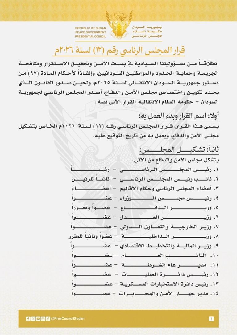 لـ&laquo;تأسيس جيش وطني جديد&raquo;.. حميدتي يشكل مجلسا للأمن والدفاع بالسودان - صورة 1