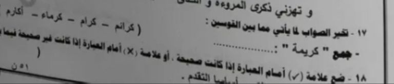 مصر.. جمع كلمة كريمة يثير جدلا في امتحان اللغة العربية لطلاب الإعدادية - صورة 1