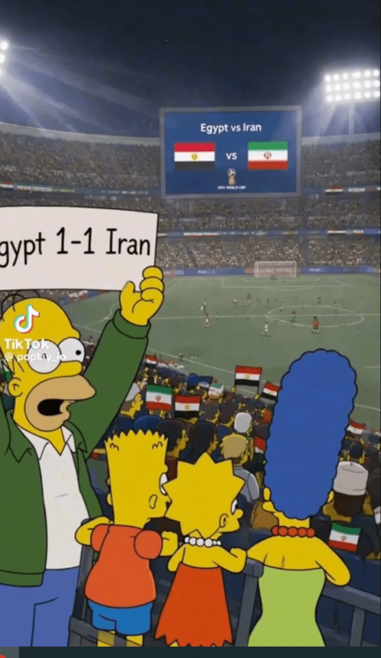 هل تنبأ &laquo;سيمبسون&raquo; بالتعادل في مباراة مصر وإيران؟ - صورة 1