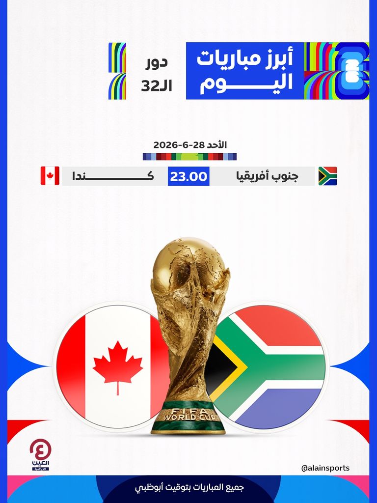 مباريات اليوم الأحد 28 يونيو في كأس العالم 2026.. المواعيد والقنوات الناقلة - صورة 1