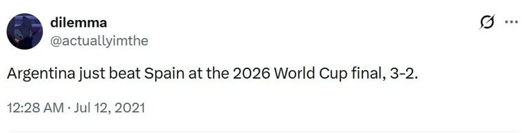 منشور يتوقع فوز الأرجنتين بكأس العالم بطل كأس العالم 2026.. منشور عمره 5 سنوات يفجر مفاجأة - صورة 1