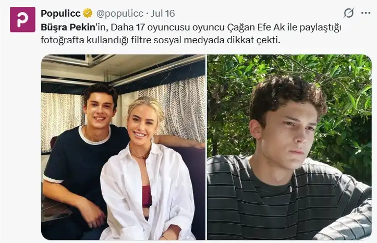 فلتر بشرى بكين يشعل الجدل بعد ظهورها مع نجم «في السابعة عشرة» - صورة 1