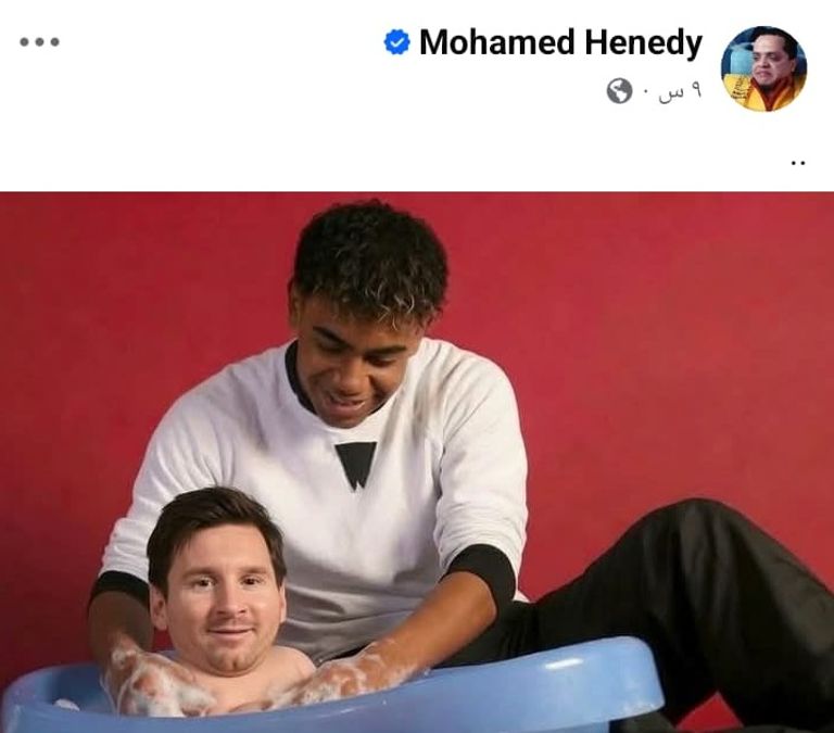 ميسي ويامال بتعليق ساخر.. محمد هنيدي يعلق على سقوط الأرجنتين ضد إسبانيا - صورة 1