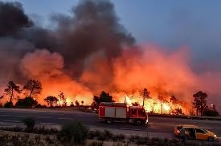 حرائق شمال الجزائر حرائق شمال الجزائر.. أكثر من 100 مصاب وإجلاء سكان 150 منزلا - صورة 1